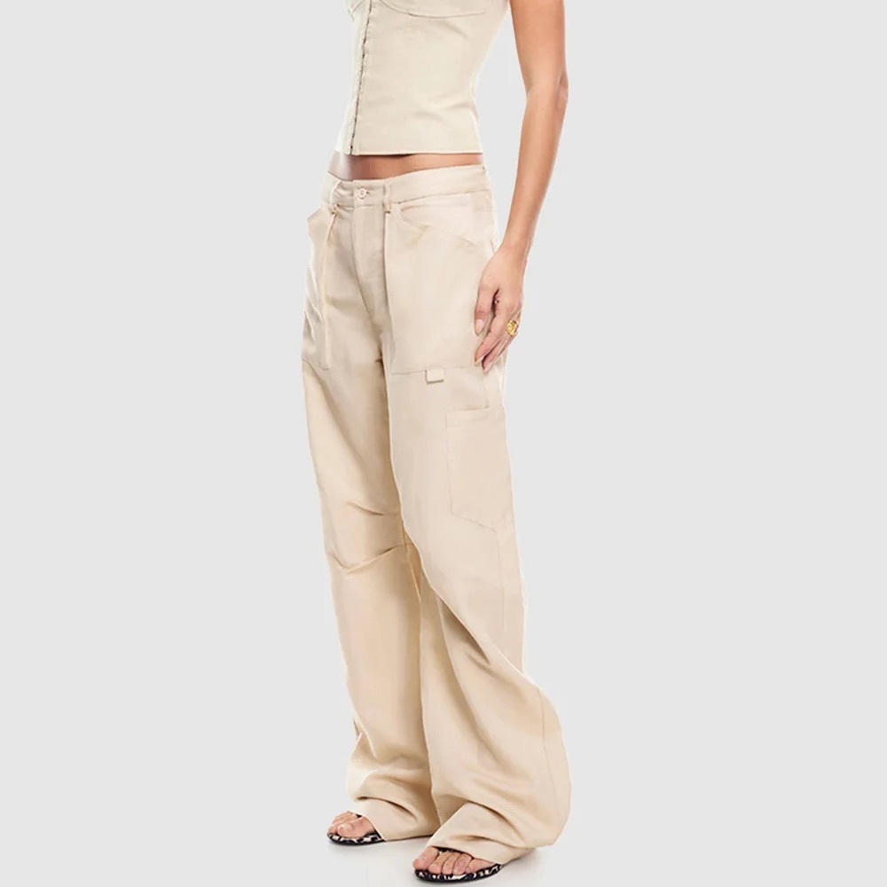 Lioness Beige Wide Leg Pants - Picture 8 of 8